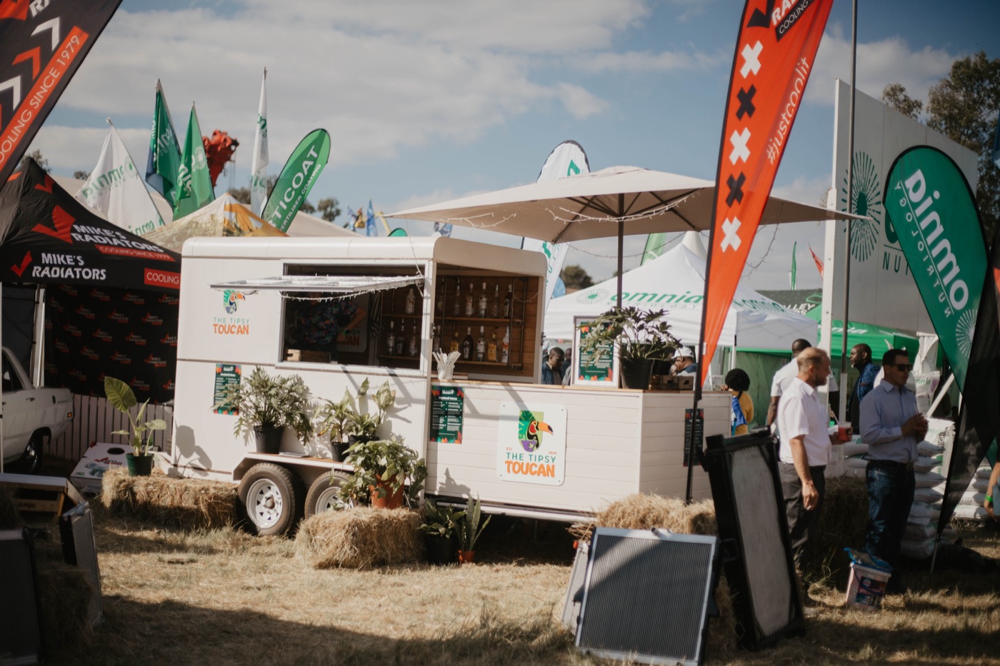 Branded mobile bar at a corporate festival
